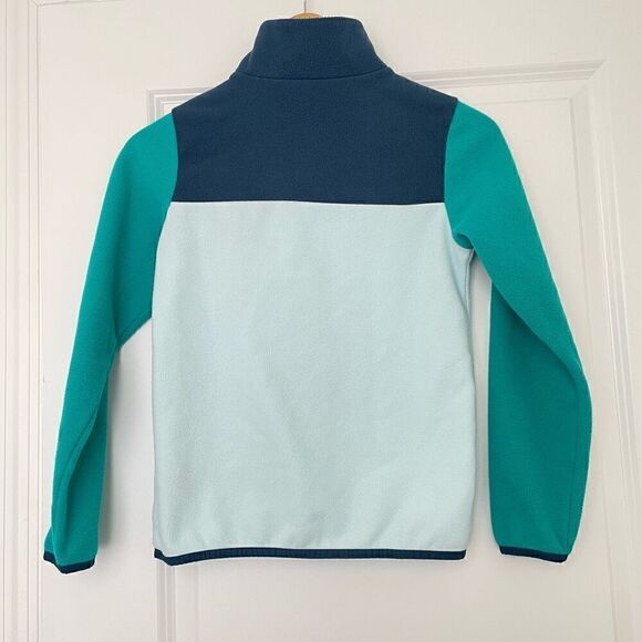 The North Face Glacier Colorblock Fleece 1/4 snap Sweater Size 10-12 - Picture 2 of 5